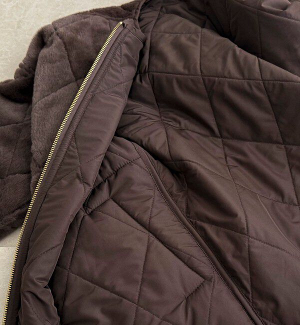 fredy emue「ファーキルトジップコート」|その他|