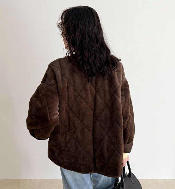 fredy emue「ファーキルトジップコート」|その他|