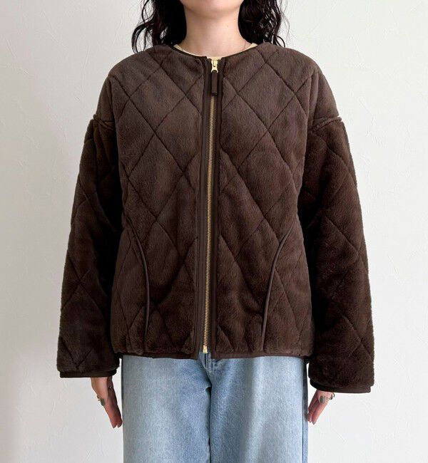 fredy emue「ファーキルトジップコート」|その他|