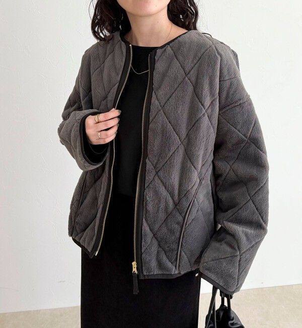 fredy emue「ファーキルトジップコート」|その他|