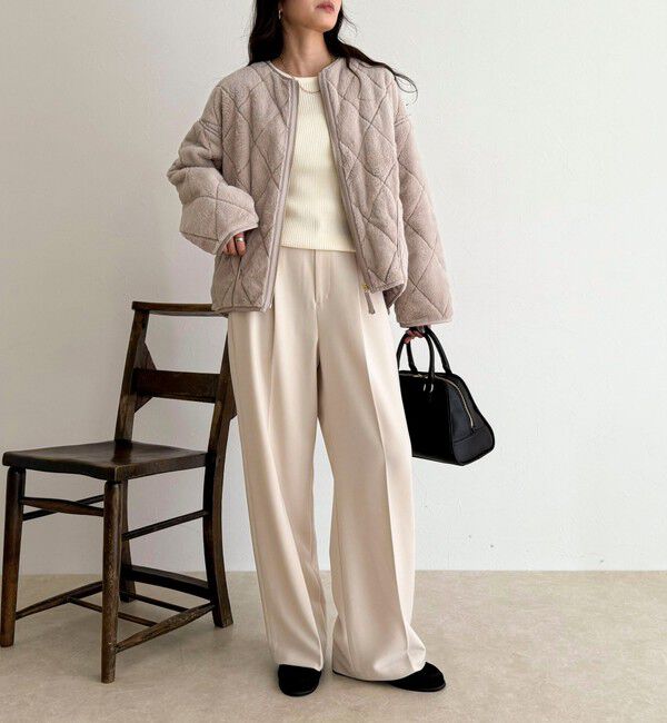 fredy emue「ファーキルトジップコート」|その他|