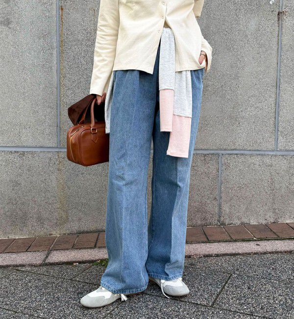 fredy emue「フレアーデニムイージーパンツ」|デニム|