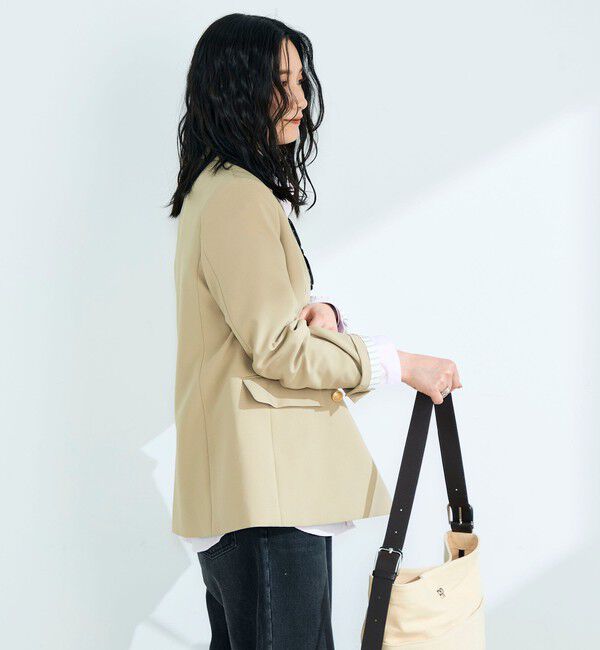 fredy emue「【3サイズ展開/オンオフ使える】ダブルブレストジャケット」|テーラードジャケット|