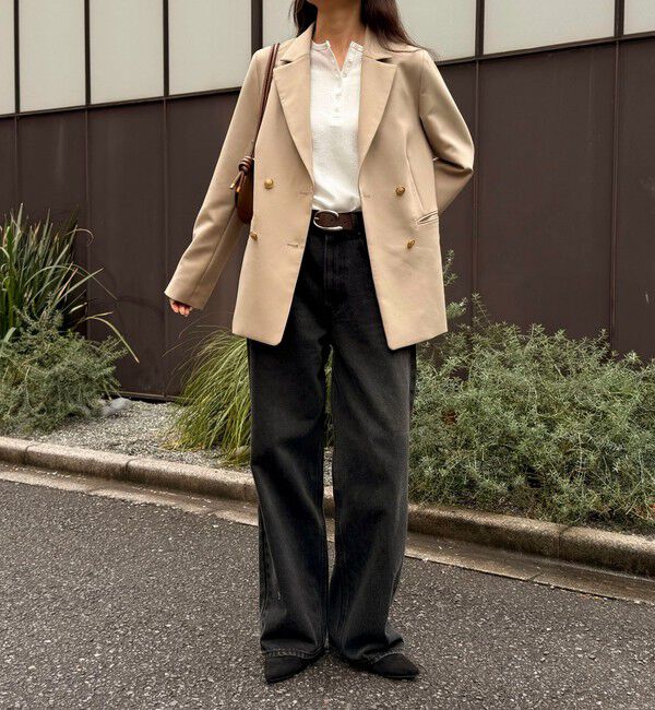 fredy emue「【3サイズ展開/オンオフ使える】ダブルブレストジャケット」|テーラードジャケット|