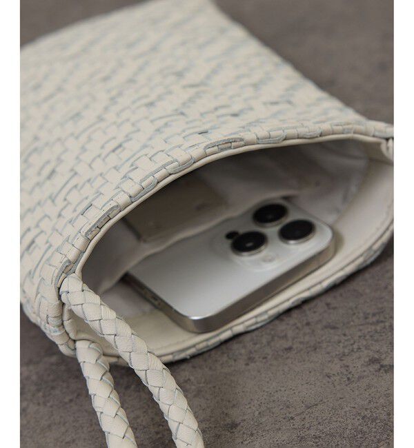 SALON adam et rope'「【WS（ドゥーブル）】レザーメッシュミニトート」|トートバッグ|