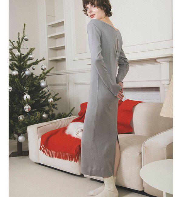 VIS「【Miller】VIS別注モデルバックオープンカットワンピース【洗える】」|ワンピース|