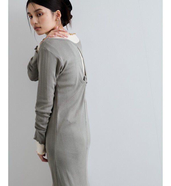 VIS「【Miller】VIS別注モデルバックオープンカットワンピース【洗える】」|ワンピース|