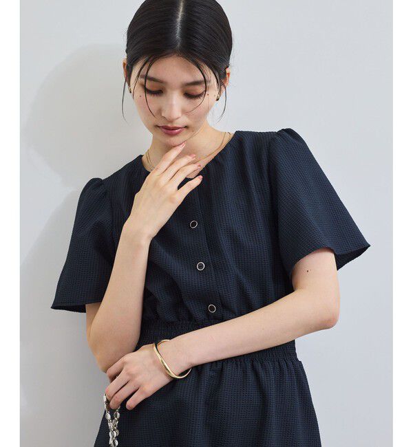 VIS「フレアスリーブサッカーワンピース」|ワンピース|