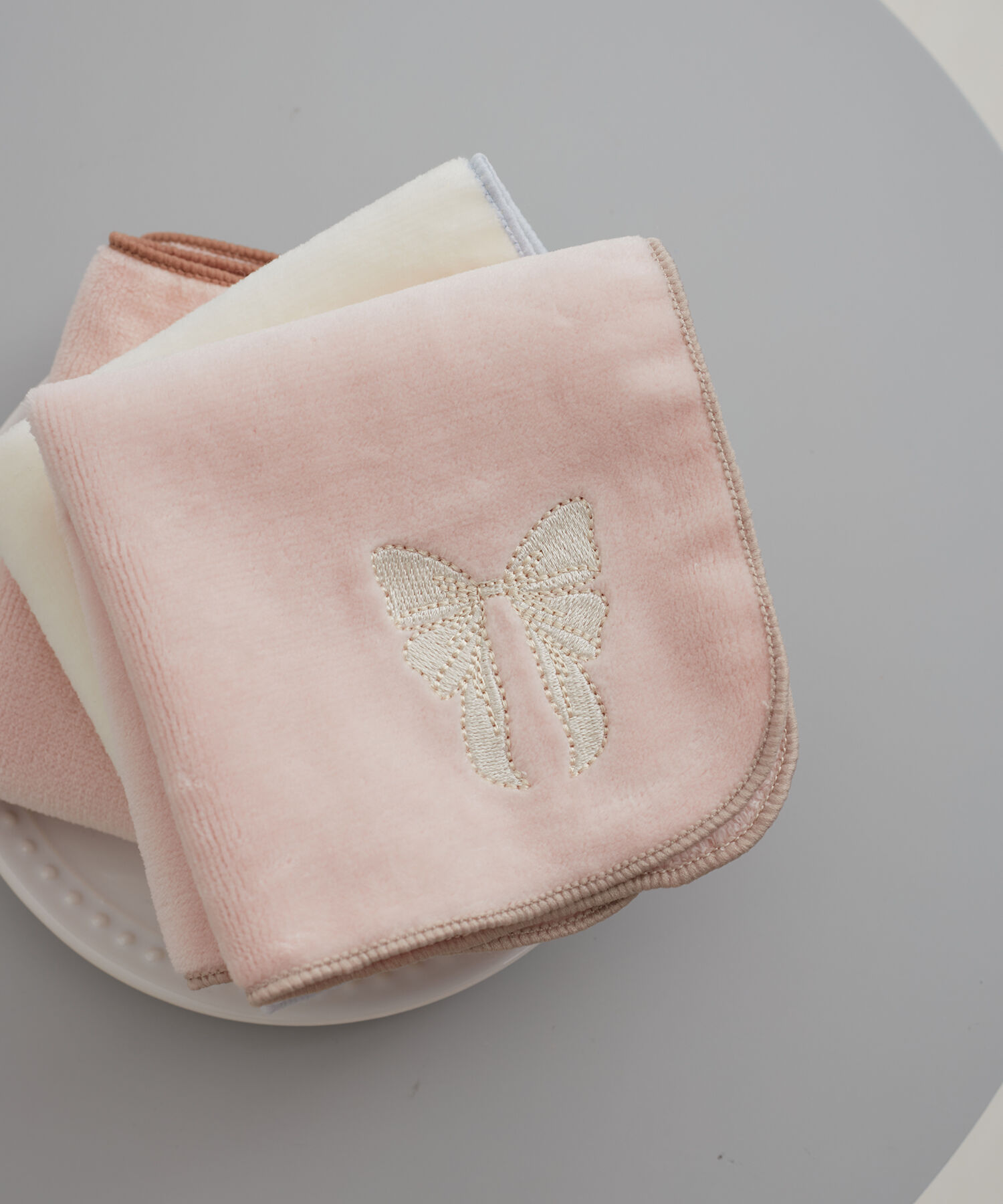 ROPE PICNIC PASSAGE「ふわっとハンドタオル」|ハンカチ|ピンク系(65)