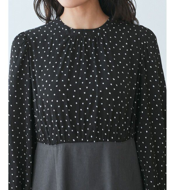 Rope&rsquo;Picnic「ドット柄ドッキングワンピース」|ワンピース|