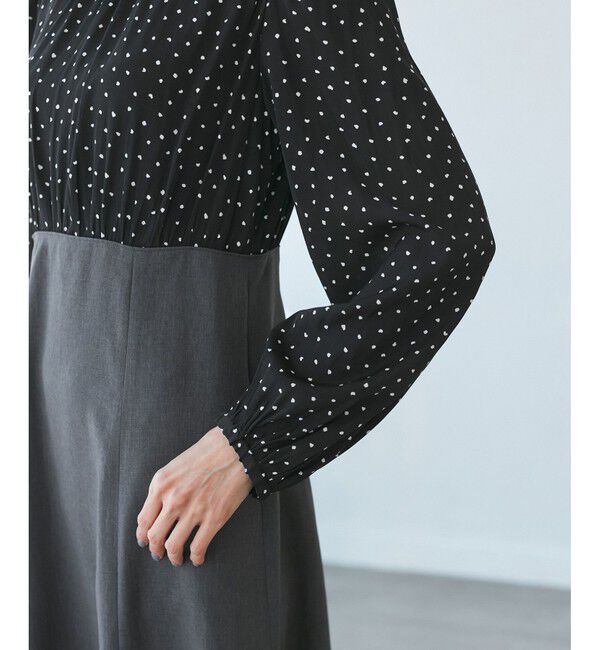 Rope&rsquo;Picnic「ドット柄ドッキングワンピース」|ワンピース|