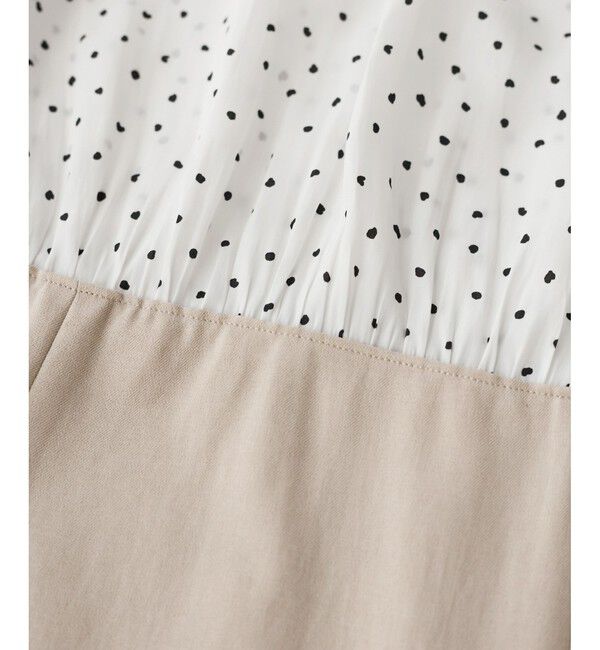 Rope&rsquo;Picnic「ドット柄ドッキングワンピース」|ワンピース|