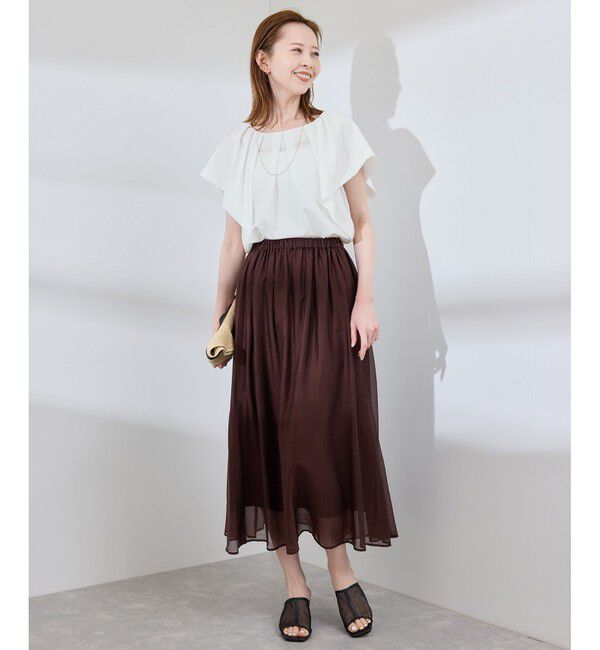 Rope&rsquo;Picnic「ラッフルスリーブブラウス/通勤対応」|シャツ・ブラウス|