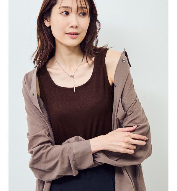 Rope&rsquo;Picnic「ベーシックリブタンクトップ」|タンクトップ|