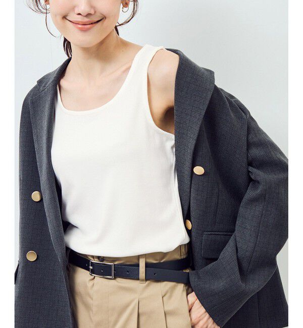 Rope&rsquo;Picnic「ベーシックリブタンクトップ」|タンクトップ|オフホワイト(15)