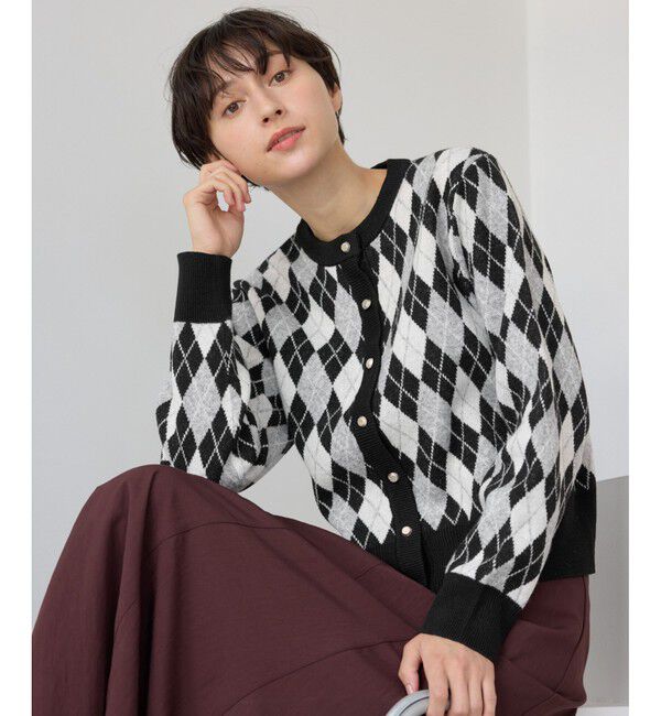 Rope&rsquo;Picnic「アーガイル柄アソートカーディガン」|カーディガン|