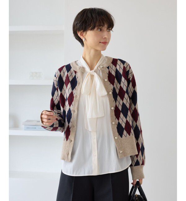 Rope&rsquo;Picnic「アーガイル柄アソートカーディガン」|カーディガン|