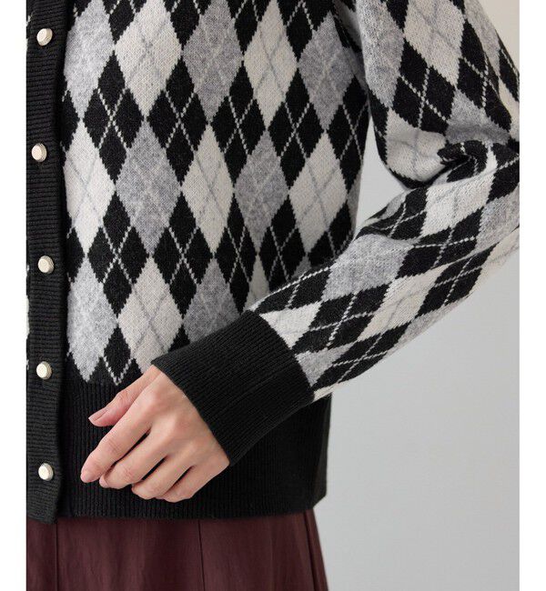 Rope&rsquo;Picnic「アーガイル柄アソートカーディガン」|カーディガン|