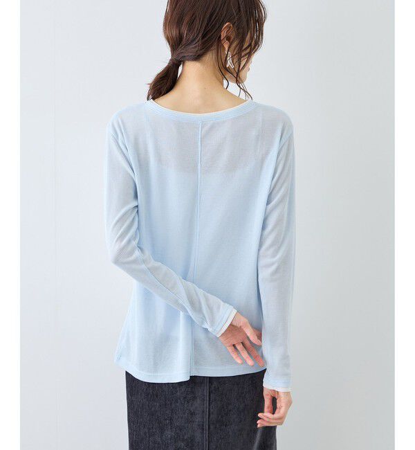 Rope&rsquo;Picnic「レイヤード風シアーロングスリーブTシャツ」|Tシャツ・カットソー|