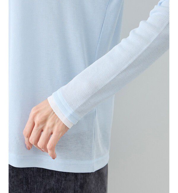 Rope&rsquo;Picnic「レイヤード風シアーロングスリーブTシャツ」|Tシャツ・カットソー|