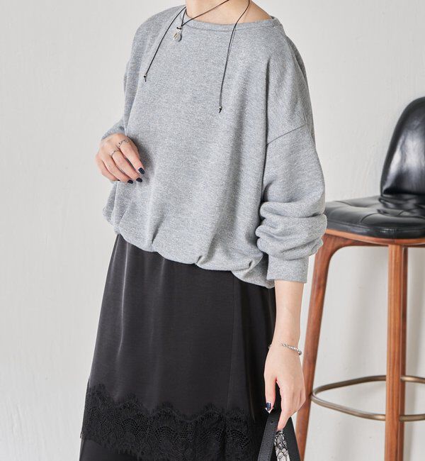  「裾バルーンラメスウエット」|Tシャツ・カットソー|