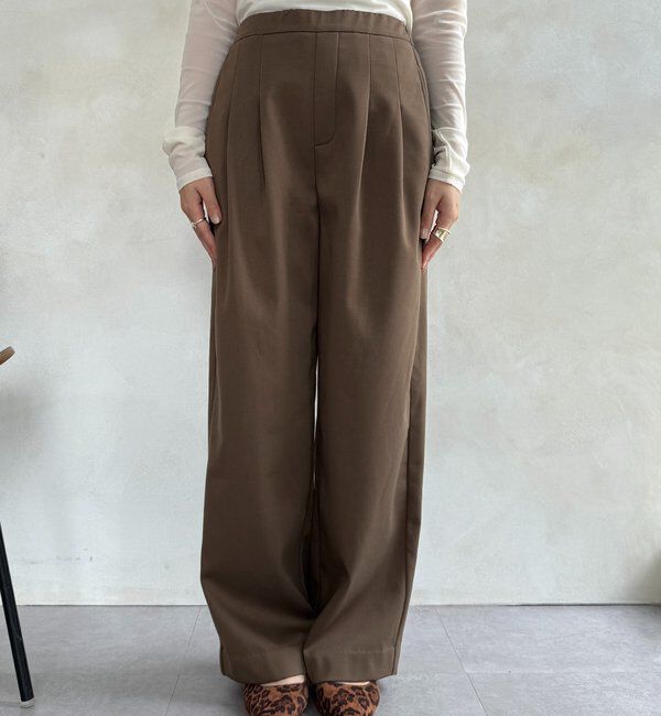  「裏起毛ボンディングパンツ」|チノ|