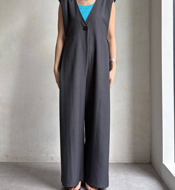  「【WEB限定】Vネックコンビネゾン」|ワンピース|