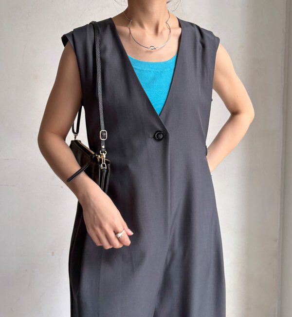  「【WEB限定】Vネックコンビネゾン」|ワンピース|