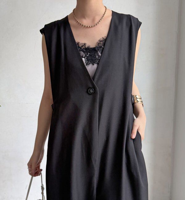  「【WEB限定】Vネックコンビネゾン」|ワンピース|