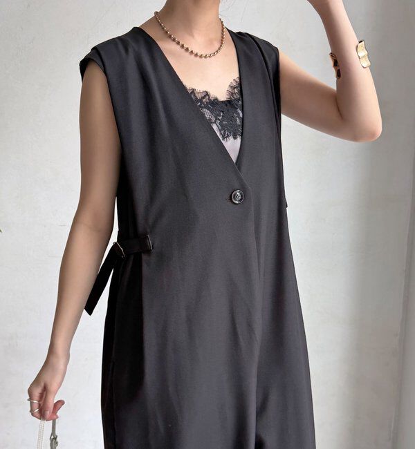  「【WEB限定】Vネックコンビネゾン」|ワンピース|