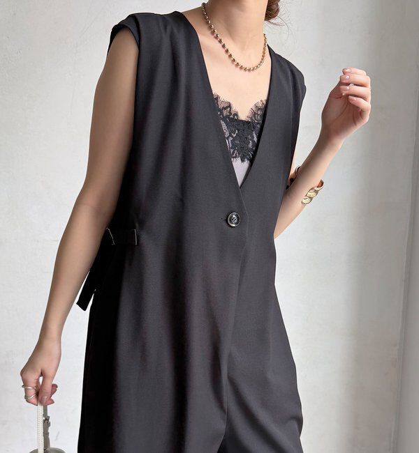  「【WEB限定】Vネックコンビネゾン」|ワンピース|