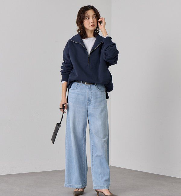  「【A・MONN(アモン)】ZIP SWEAT プルオーバー」|Tシャツ・カットソー|