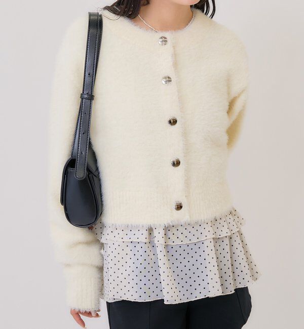  「ミンクライクジャケットカーディガン」|カーディガン|