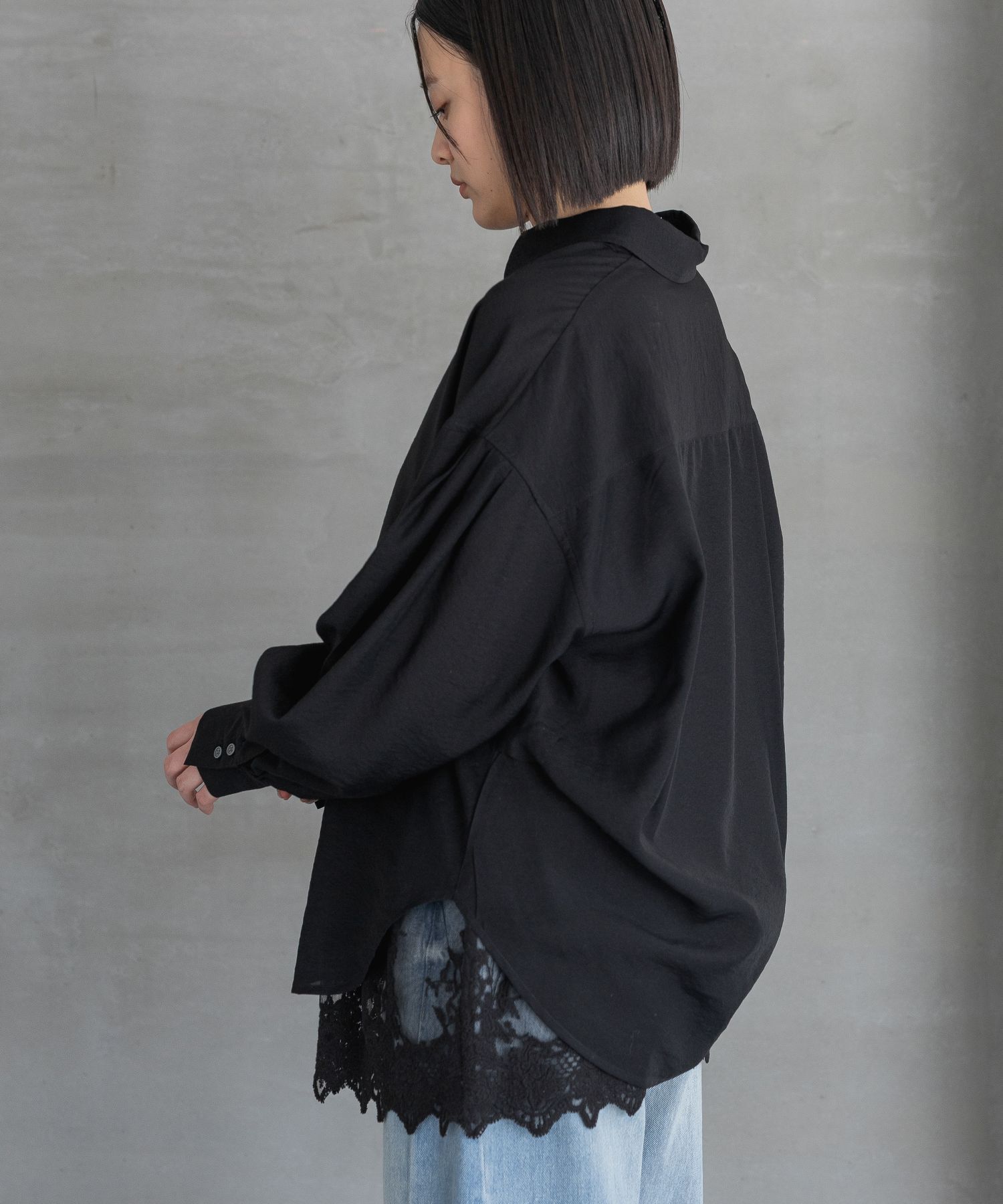 A part by 「シアーオーバーシャツ_長袖」|シャツ・ブラウス|