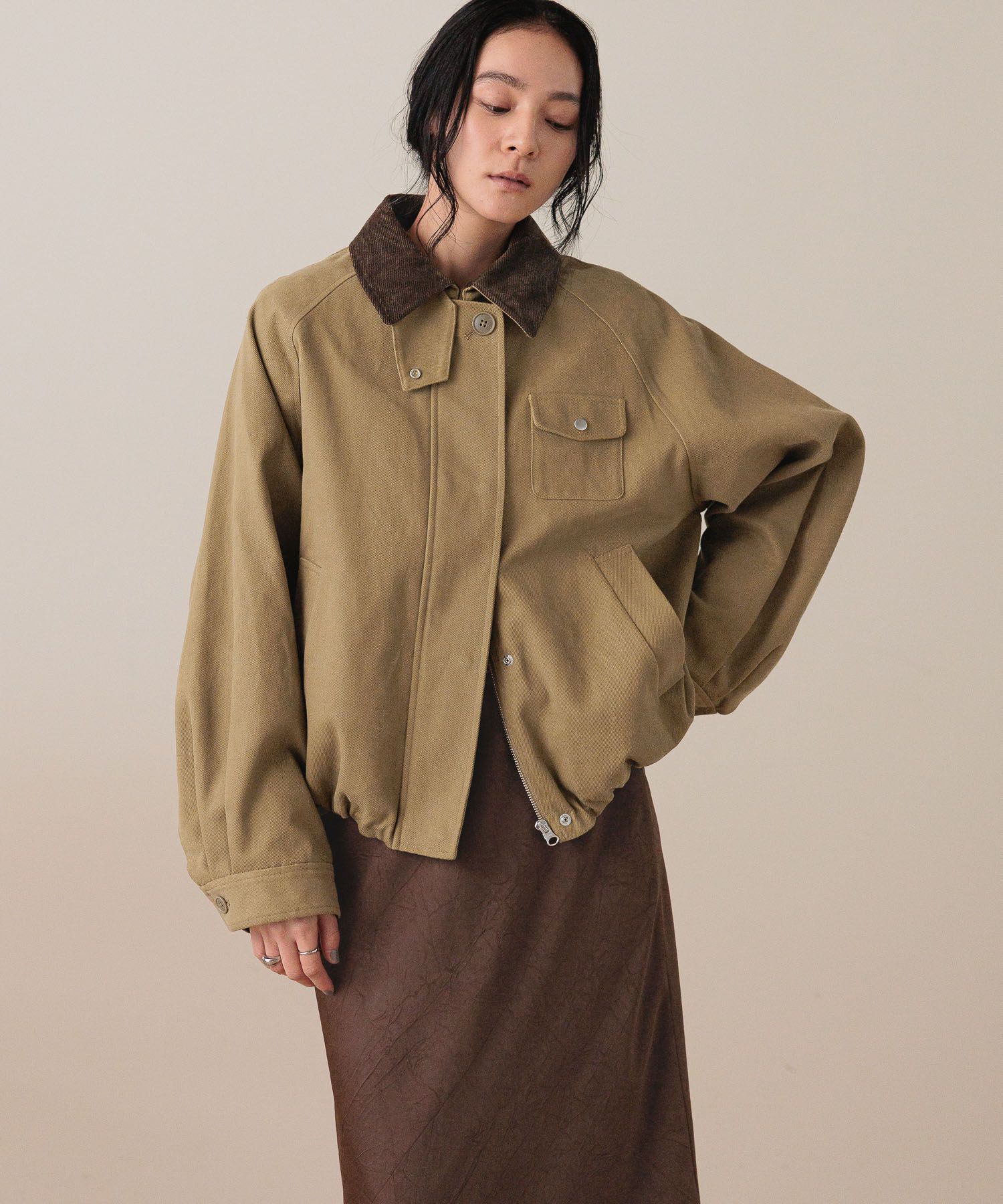 LOWRYS FARM「ハンティングジャケット」|ブルゾン・スタジャン|BRN2