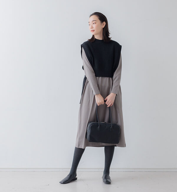 collex「ニットベスト&times;カットワンピース セット」|ワンピース|