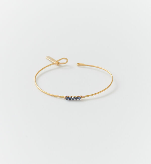 collex「【Ljud/ユード】5grain天然石バングル ゴールド」|ブレスレット・バングル|