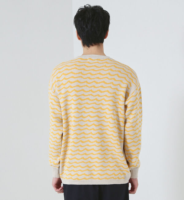 ABAHOUSE「シルクミックス WJQ ホリゾンタル ボーダー ニット」|ニット・セーター|