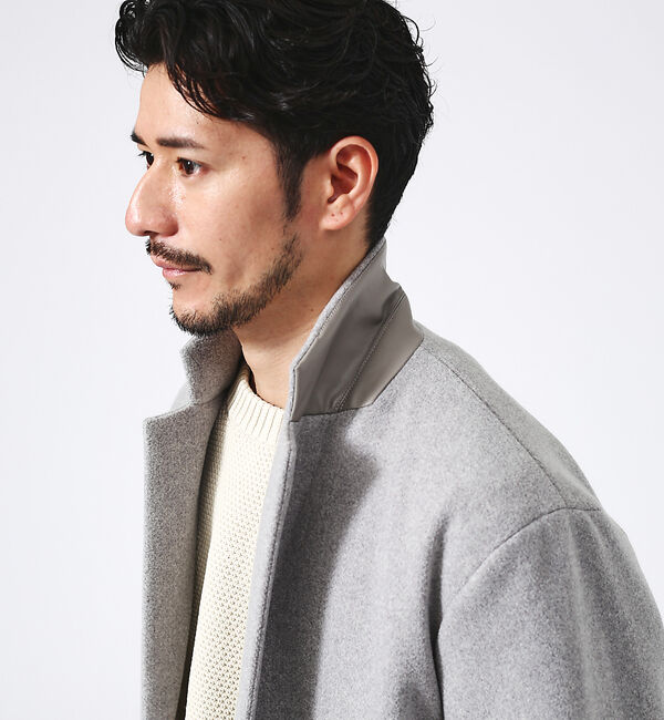 ABAHOUSE「ニットメルトン チェスターコート」|その他|