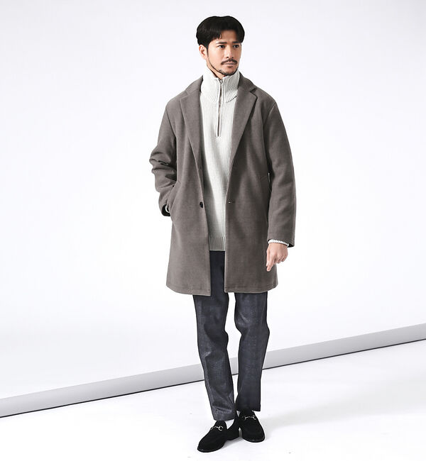 ABAHOUSE「ニットメルトン チェスターコート」|その他|
