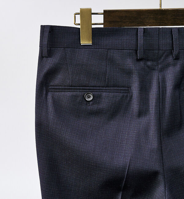 ABAHOUSE「【セットアップ対応/REDA】トロピカルウール ドビー スラックス」|スラックス|