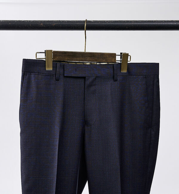 ABAHOUSE「【セットアップ対応/REDA】トロピカルウール ドビー スラックス」|スラックス|