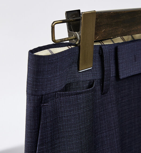 ABAHOUSE「【セットアップ対応/REDA】トロピカルウール ドビー スラックス」|スラックス|