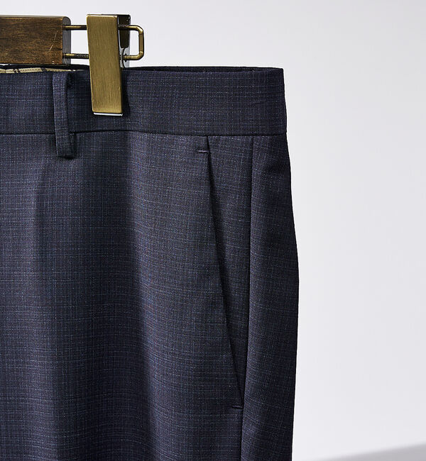 ABAHOUSE「【セットアップ対応/REDA】トロピカルウール ドビー スラックス」|スラックス|