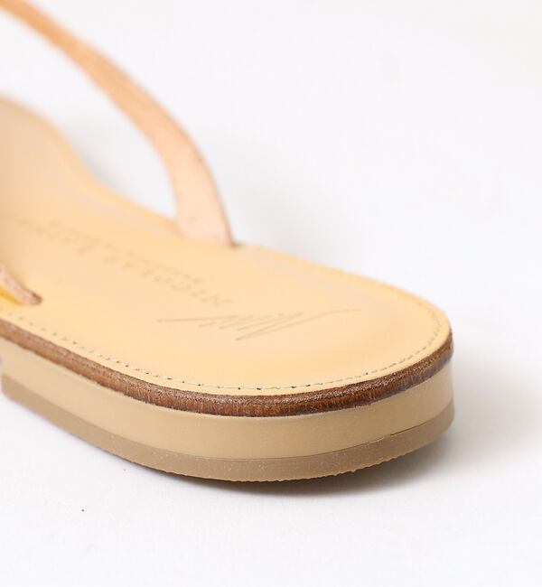 Rouge vif「【NICOLAS LAINAS/ニコラスライナス】レザートングサンダル」|サンダル|