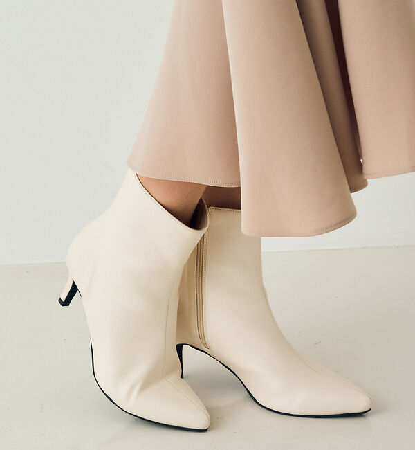 Rouge vif「【一部店舗限定】ポインテッドトゥ ショートブーツ(6cm)」|ショートブーツ|