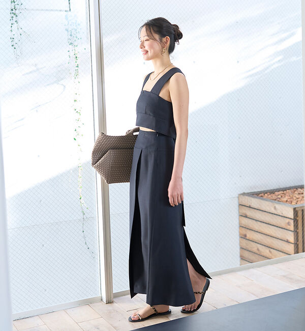 Rouge vif「【セットアップ対応】巻風ロングスカート」|スカート|