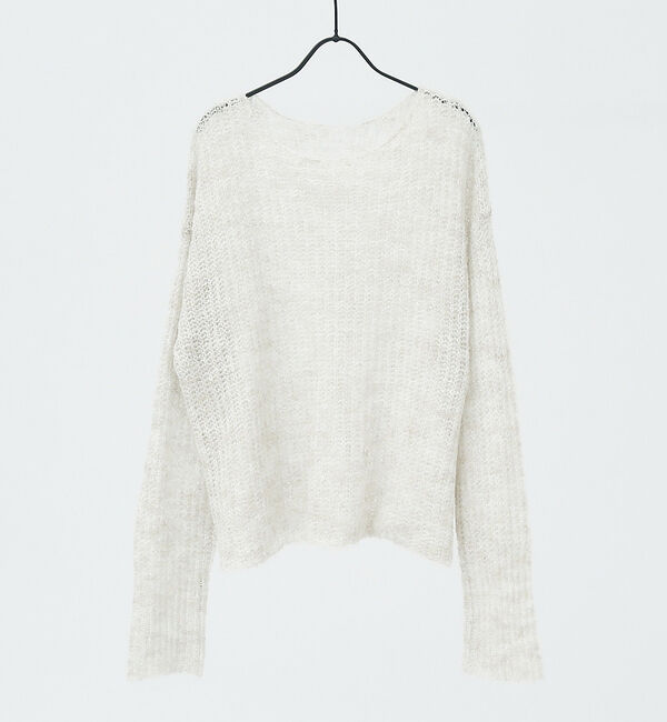 abahouse mavie「ローゲージシースルーニットプルオーバー」|ニット・セーター|