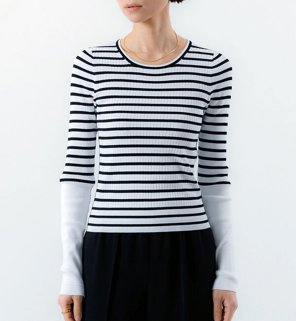 The Store by C' 「【MARIA McMANUS】クロップド リブ クループルオーバー」|Tシャツ・カットソー|