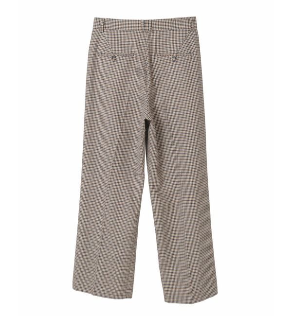 A_「【A_/エース】ウールチェックスラックス」|スラックス|